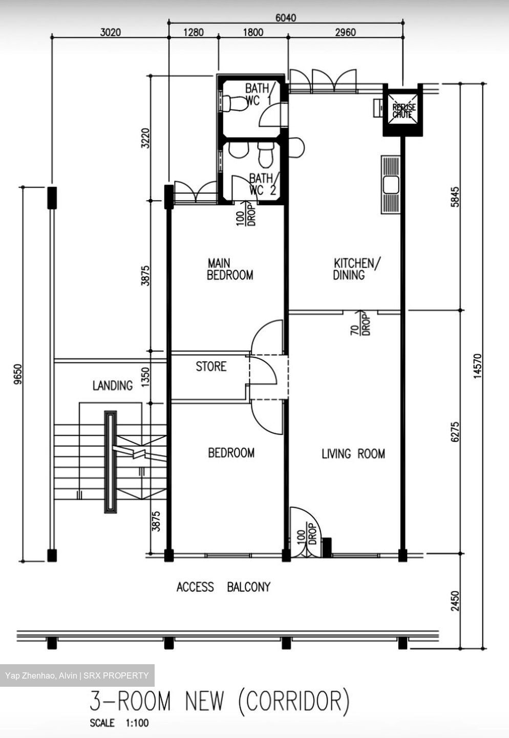 Blk 322 Bukit Batok Street 33 (Bukit Batok), HDB 3 Rooms #617075441